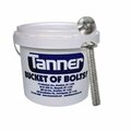 Tanner 1/4in-20 x 1in Machine Screws Round Head, Combo Drive, Carbon Steel / Zinc Plated TB-706